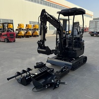 Remises Fabricant : Nouvelle Mini-Pelleuse de 1,6 Tonne, Machine à Chenilles Tout-Terrain pour Ferme et Usage Domestique, Mini-Excavatrice Compacte