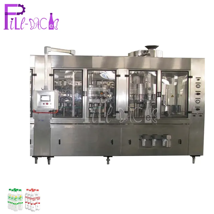 3 in 1 glass bottle carbonated drink production machine / line / system / equipment CIP cleaning