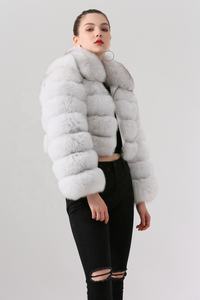 <span class=keywords><strong>Black</strong></span> <span class=keywords><strong>friday</strong></span> vente QC20045 nouveauté couleur personnalisée grande taille mode femmes hiver manteau de fourrure de renard veste de fourrure naturelle courte - Product Image 6