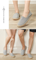Top Picks Espadrilles Pour Femmes Livraison Pas Cher Tissu Respirant Vintage Inspiré Femmes Espadrilles Slip sur Chaussures