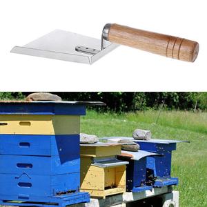 Chinabees apicultura pala de acero inoxidable raspador cuchillo herramienta mango de madera para marco de colmena excluidor limpieza Apicultura - Product Image 6