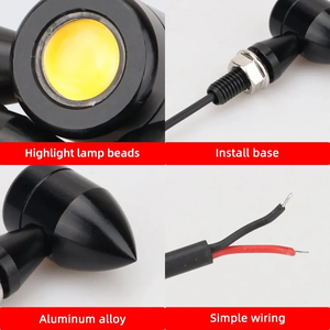 <span class=keywords><strong>Mini</strong></span> Luz LED de Señal de Giro para Motocicleta, Luz Intermitente Tipo Bala, Clignotante LED de 12V para <span class=keywords><strong>Kawasaki</strong></span>, Suzuki, Yamaha - Product Image 3