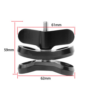 Feichao 1 Inch Ball Head <b>Clamp</b> For Action Camera Aluminum Alloy <b>Quick</b> Release Mount - Product Image 2