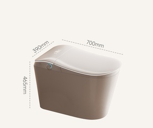 WC intelligent KD-821, nouveau design, avec lavage frontal pour femme, forme élégante et courbée, ensemble de toilettes intelligentes avec télécommande sans fil - Product Image 6