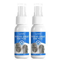 Elaimei Spray cicatrisant antiseptique indolore au nano-argent colloïdal pour chiens et petits animaux, régénérant et antifongique, en stock