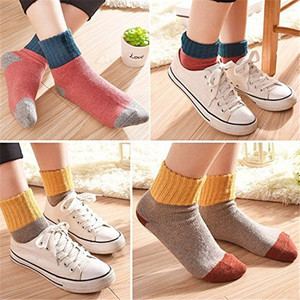 Calcetines Deportivos de Mujer Elegantes y de Alta Calidad, Mezcla de <span class=keywords><strong>Lana</strong></span>, Cálidos para Invierno, Tejido Jacquard, Calcetines Casuales Personalizados - Product Image 6