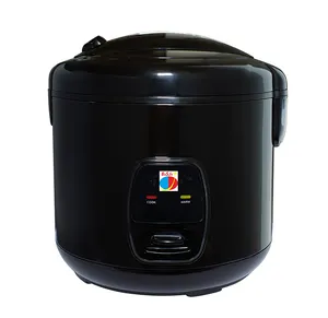 Factory SASO U L LFGB approved stainless steel black color 1.8 liter 10 cup electronic rice cooker 700W