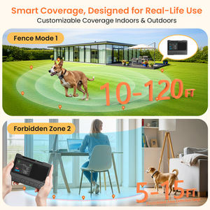 Collar de Adiestramiento para Perros con Valla Inalámbrica, Vibración, Descarga Eléctrica, <span class=keywords><strong>Control</strong></span> Remoto, Alta Precisión, Interceptación Proactiva, Entrenador de Límites, Compatible con 3 Perros - Product Image 4