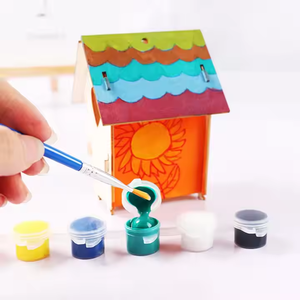 Maison en bois graffiti <span class=keywords><strong>nid</strong></span> <span class=keywords><strong>d</strong></span>'oiseau en bois assemblé pendentif de noël <span class=keywords><strong>nid</strong></span> <span class=keywords><strong>d</strong></span>'oiseau en bois <span class=keywords><strong>d</strong></span>écoration de maison personnalisable - Product Image 2