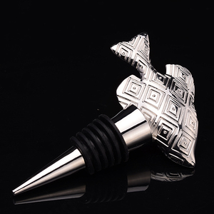 Logo personnalisé En Métal Artisanat <span class=keywords><strong>Blanc</strong></span> <span class=keywords><strong>Champagne</strong></span> Poisson type Bouchon <span class=keywords><strong>de</strong></span> Bouteille <span class=keywords><strong>De</strong></span> Vin - Product Image 1