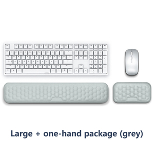 แผ่นรองเมาส์ข้อมือ แผ่นรองเมาส์โฟมหน่วยความจํา แผ่นรองเมาส์คีย์บอร์ด ที่วางมือ เมาส์ตั้งโต๊ะซิลิโคนโฟม แผ่นรองเมาส์แบบแขนข้อมือ - Product Image 2