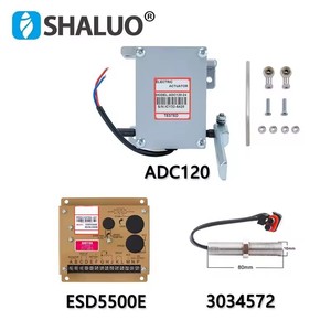 Actuador eléctrico Shaluo ADC120 de 12V para generador diésel, módulo de control ESD5500E, kit de sensor 3034572 - Product Image 5