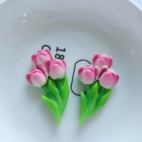 Printemps Tournesol Nénuphar Fleur de Lotus Résine breloques DIY boucles d'oreilles coque de téléphone décoration pendentif épingle à cheveux peut ajouter crochet