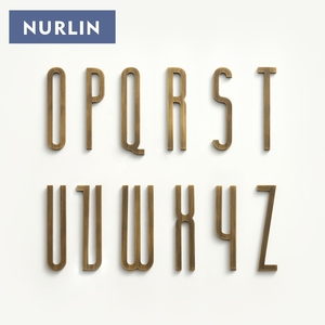 Nurlin Rắn Brass Bronze 7Cm 2 2.75Inch Chiều Cao Kỹ Thuật Số Bảng Chữ Cái Cửa Số Tùy Chỉnh - Product Image 6