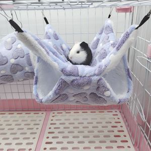 Cute Plush Cotton <strong>Hamster</strong> <strong>Hammock</strong> and Pet Cage House Small Animal Supplies for Guinea Pig Ferret Nesting - Product Image 4
