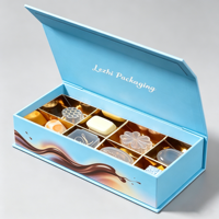 Boîte-cadeau en carton personnalisée faite à la main pour la Saint-Valentin, boîte-cadeau en carton pour chocolat, emballage de luxe pour chocolat