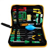 Kit d'outils de réparation de réseau télécom avec fer à souder, multimètre, pince à câbles, ensemble informatique et domestique W017B Chine - Livraison gratuite