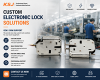 Kunci Solenoid Elektronik 12V untuk Loker Pintar, Kunci Kabinet untuk Loker Penyimpanan Pintar, Produsen OEM ODM