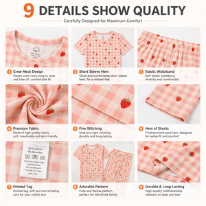 Pijamas a juego para mamá y yo, conjunto de ropa de dormir de manga larga con estampado de corazones a cuadros para mujeres y niñas, conjunto de ropa de casa familiar - Product Image 4