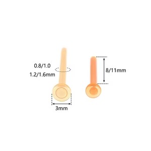 Piercing de Labio Transparente Hipoalergénico de Cristal Amelia, Grueso de 0.8-1.2MM, Joyería Corporal, Retenedor de Piercing de Nariz, Piercing de Nariz para Mujeres y Hombres - Product Image 3