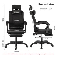 Fauteuil de bureau ergonomique pivotant et inclinable GEDO en PU pour la maison et le bureau, chaise de jeu réglable pour ordinateur – Vente en gros