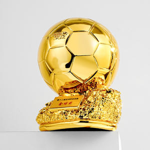 Trofeo <span class=keywords><strong>de</strong></span> fútbol <span class=keywords><strong>de</strong></span> diseño libre hecho a medida Golden Ball Golden Boot Shooter Sports Competición Award Keeper MVP Champion - Product Image 4