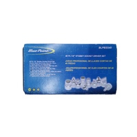 Jeu de douilles hexagonales métriques et impériales Blue Dot de 40 pièces avec douilles à six et douze pans (Modèle BLPBSS40)