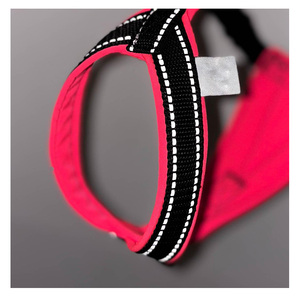 反射材付き軽量ノーブルドッグベストハーネス：ソフトパッド入り、首と胸元バックルで調節可能、H型犬用ハーネス - Product Image 5