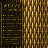 Plaque en acier inoxydable martelé et embossé, motif panier tressé personnalisé, finition bronze antique, anti-corrosion, style moderne rétro pour intérieur