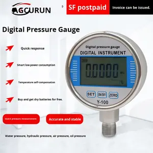 Manometro Digitale in Acciaio Inossidabile ad Alta Precisione Resistente alle Vibrazioni per Vuoto/Pressione Negativa Acqua/Aria/Olio 1.6 - Product Image 5