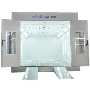 Ce Approved Dust Free Longxiang Brand Paint Booth For Furniture With Electrical Heating For Sale