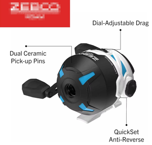 <span class=keywords><strong>Canne</strong></span> à pêche en fibre de verre 2 brins Spincast personnalisée en Chine, combo moulinet et <span class=keywords><strong>canne</strong></span>, <span class=keywords><strong>6</strong></span> pieds, action moyenne rapide, poignée en bois ComfortGrip, <span class=keywords><strong>carpe</strong></span> 60g - Product Image 1