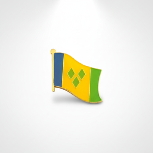 GREPAS GIFTS Épinglette drapeau de Saint-<span class=keywords><strong>Vincent</strong></span> de 1 pouce, épinglette patriotique mondiale pour chapeau - Product Image 3