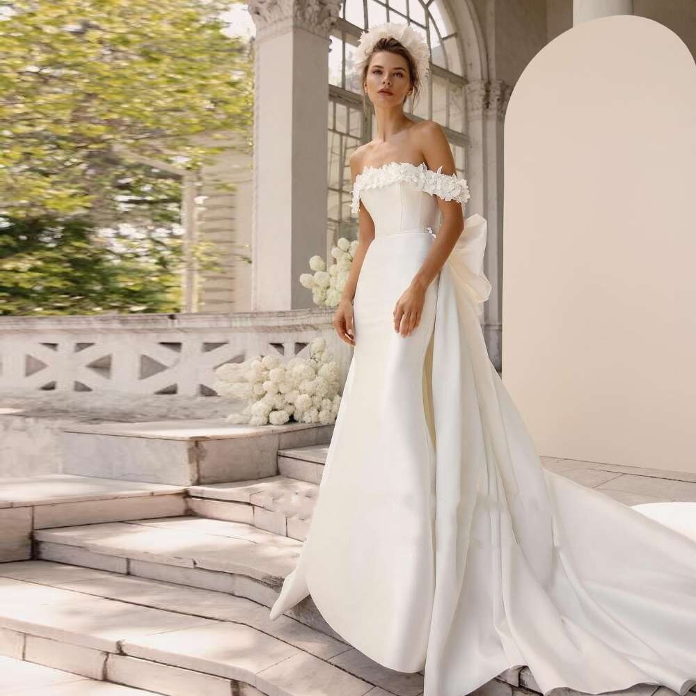 2022 mermaid wedding dresses Graphic Beaded Lace Mermaid Wedding Dress