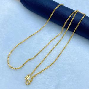 Collana a Catena in Oro Puro 18k Au750 con Corda Intrecciata, Gioielleria Fine all'Ingrosso - Product Image 2