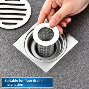 YOTO <span class=keywords><strong>Filtre</strong></span> de vidange de sol anti-odeur en acier inoxydable 304, design moderne, pour lavabo, anti-colmatage, anti-fuite - Product Image 5