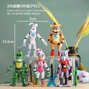 AL gioco film Horror cinque notti AL Freddy Foxy Spintraft Freddy Bonnie Chica Bunny <span class=keywords><strong>FNAF</strong></span> Mini Building Block Figure giocattolo fatto da te - Product Image 4
