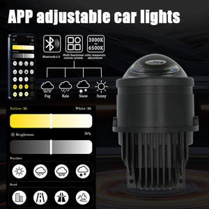 Lumen Cao 3.0 Inch Ứng Dụng Điều Khiển Ba Màu Sắc LED Chiếu Đèn Sương Mù Ống Kính Laser 15000lm 70W Không Thấm Nước Ánh Sáng Sương Mù Máy Chiếu - Product Image 2