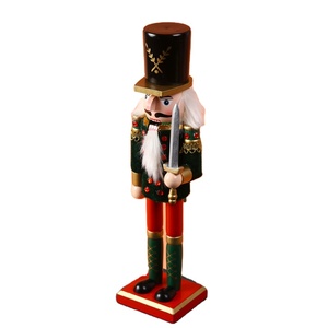 <span class=keywords><strong>Soldat</strong></span> Casse-Noisette en Bois Rouge Décoratif de Noël - Product Image 2