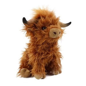 Peluche Realistico di Mucca delle Highland Scozzesi, Morbido <span class=keywords><strong>Giocattolo</strong></span> di Peluche a Forma di Mucca della <span class=keywords><strong>Fattoria</strong></span>, Regalo di Compleanno - Product Image 1