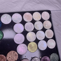 Marque privée Surligneur de maquillage Fard à paupières multichrome Surligneur irisé personnalisé couleur blanc couleur ducohrome