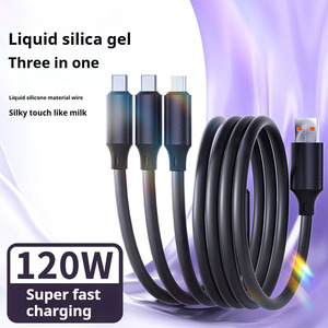 <strong>3</strong> in 1 Multifunction Usb Cables a Type Charger Nylon Braided 2.4a Quick Fast Wire Micro Type C Charging Data Line - Product Image 2