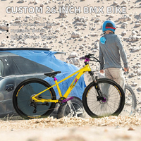 Vélo BMX personnalisé de 26 pouces avec cadre en alliage, pour le dirt jump, pour adultes et hommes, selle confortable, frein à disque, vélo ordinaire, Bicicletas MTB