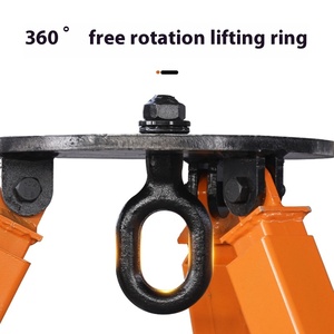 Nouvelle grue de levage triangulaire électrique JUNCHI 380V à chaîne en aluminium, capacité de charge 0,5 tonne, 6m/min, 3m, garantie 1 an - Product Image 4