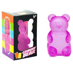Juguete de peluche de oso Flash con logo, cubo de hielo cuadrado y triangular, juguete para apretar Schylling Needoh, juguete de TPR para aliviar el estrés - Product Image 3