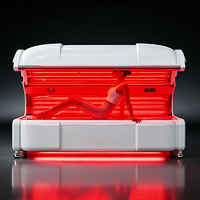 Lit de luminothérapie LED professionnel 633nm 810nm 850nm 940nm avec double commande centralisée pour usage commercial