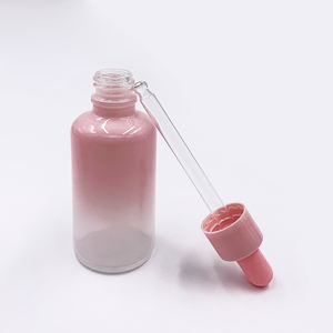Flacons compte-gouttes en verre rose dégradé pour huiles essentielles et sérums – Contenants cosmétiques vides anti-lumière multi-tailles - Product Image 5