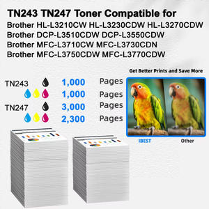 Cartouche de <span class=keywords><strong>toner</strong></span> compatible IBEST <span class=keywords><strong>Toner</strong></span> Factory pour Brother TN243 TN247, compatible avec Brother HL-L3210CW HL-L3230CDW HL-L3270CDW - Product Image 2