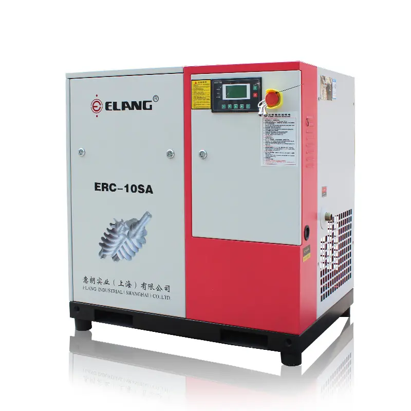 10HP 7.5KW German Standard Air Cooling CE ISO Certificated Screw Air Compressor