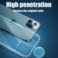 Coque de téléphone transparente anti-chute, anti-jaunissement pour iPhone 11 12 13 14 15 16 17 Pro Max Plus 13 Mini X Xs 16E – Protection arrière